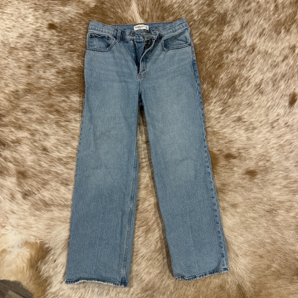 Abercrombie & Fitch Light Blue Straight Leg Jeans